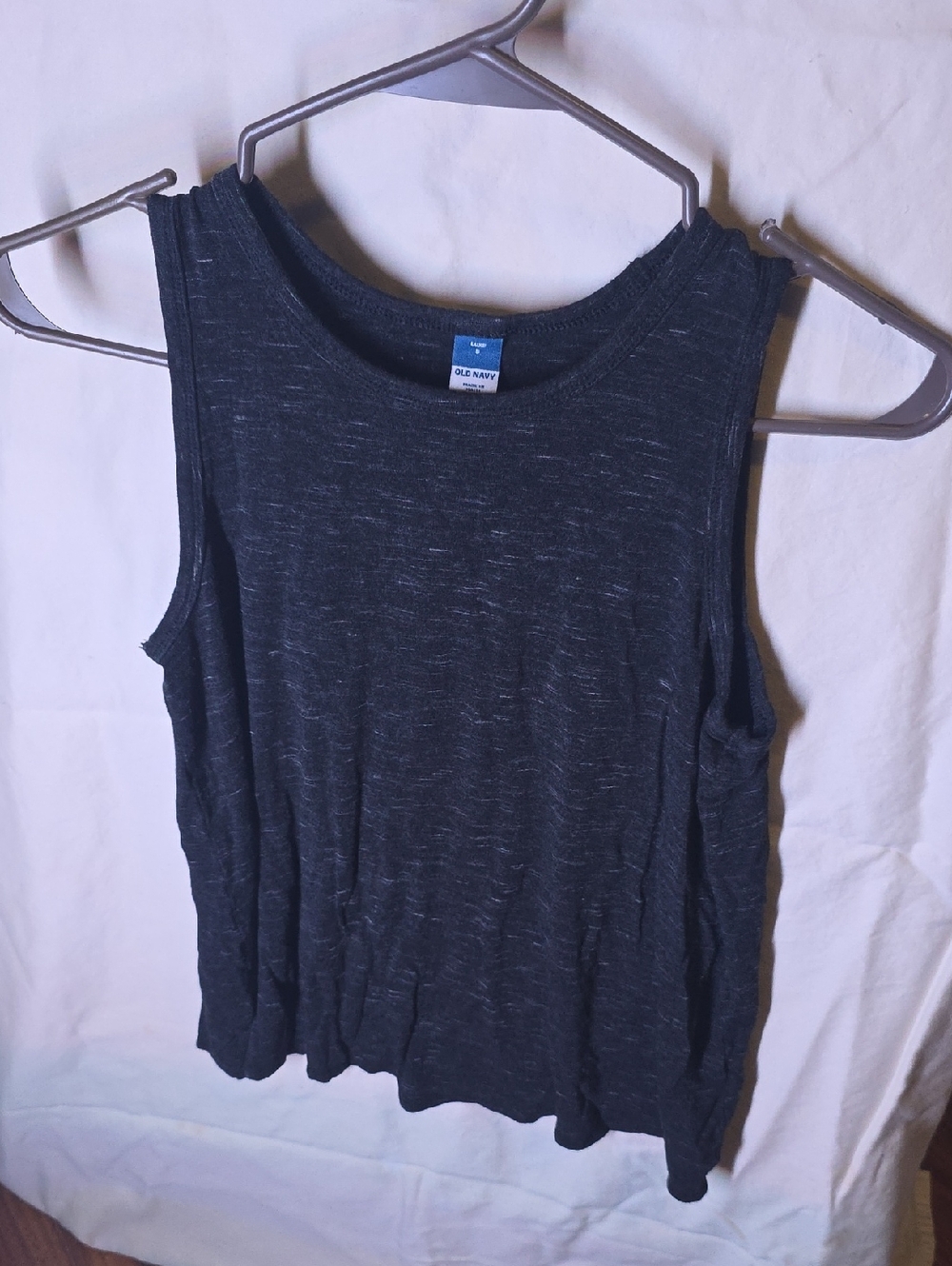 Old Navy Dark Charcoal Heather Tank Top